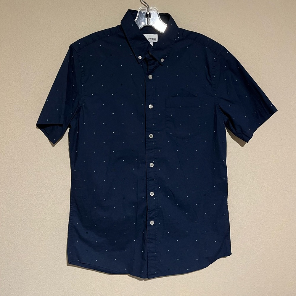 Sonoma Blue Short Sleeve Button Down